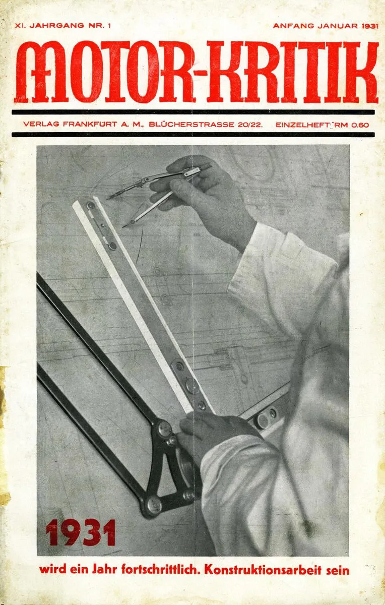 Motor-Kritik no. 1, 1931, with Josef Ganz designing the Ardie-Ganz prototype